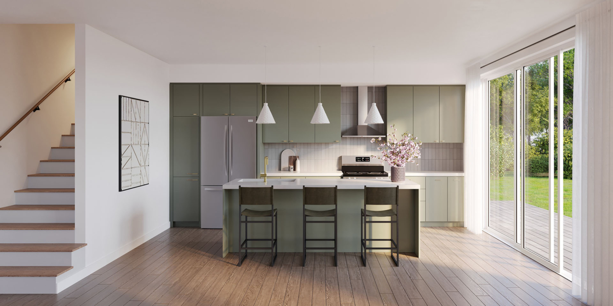 The Attersley Phase 1 Single Detached Home Model 3 & Model 4: The kitchen layout featured in The Archivist and The Mayoral